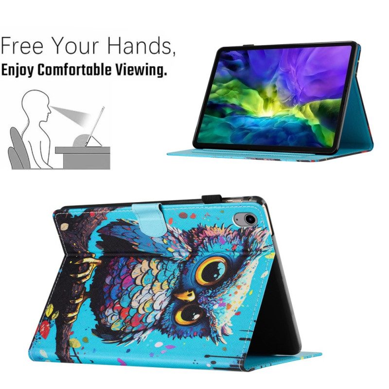 Läderskal Fodral Samsung Galaxy Tab S11 Uggla