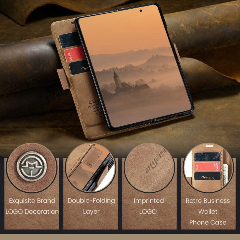 Läderskal Fodral Samsung Galaxy Z Fold 7 Caseme