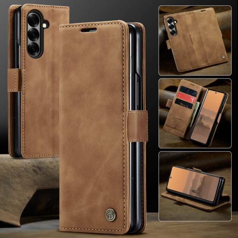 Läderskal Fodral Samsung Galaxy Z Fold 7 Caseme