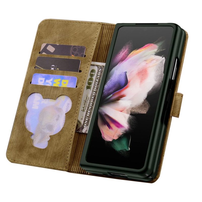 Läderskal Fodral Samsung Galaxy Z Fold 7 Kattscen