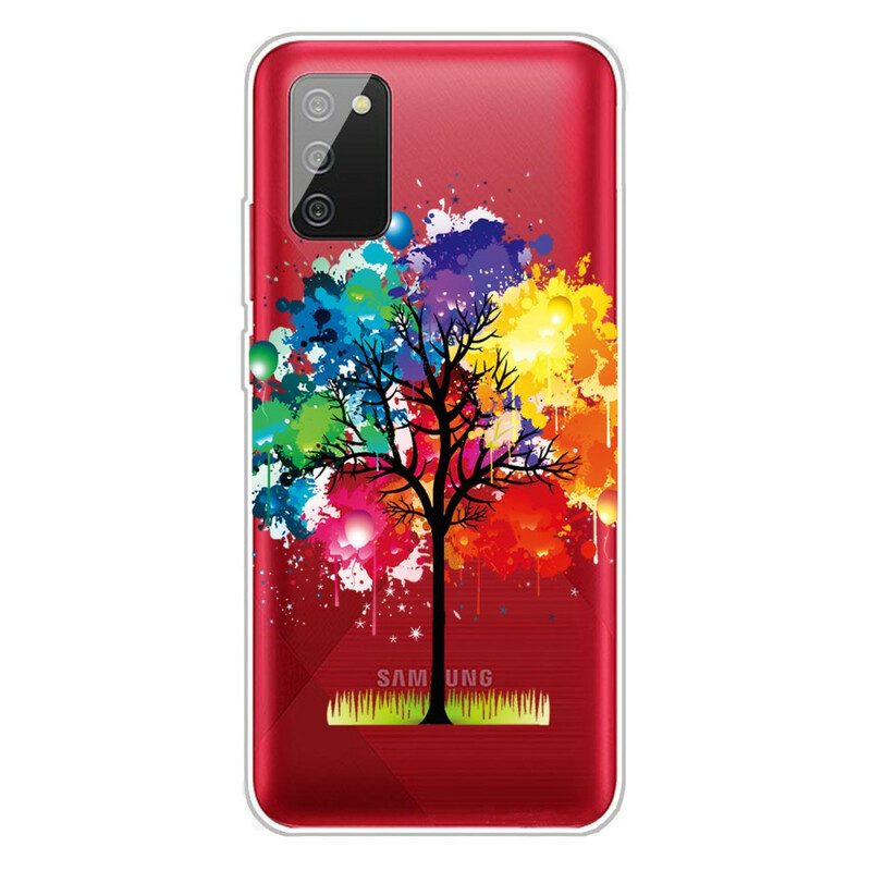 Mobilskal För Samsung Galaxy A02s Akvarellträd Transparent