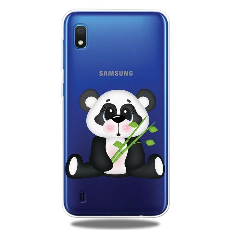 Mobilskal För Samsung Galaxy A10 Transparent Sad Panda