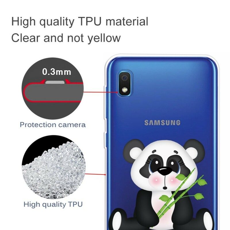 Mobilskal För Samsung Galaxy A10 Transparent Sad Panda