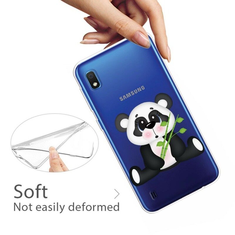 Mobilskal För Samsung Galaxy A10 Transparent Sad Panda