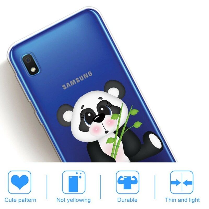 Mobilskal För Samsung Galaxy A10 Transparent Sad Panda