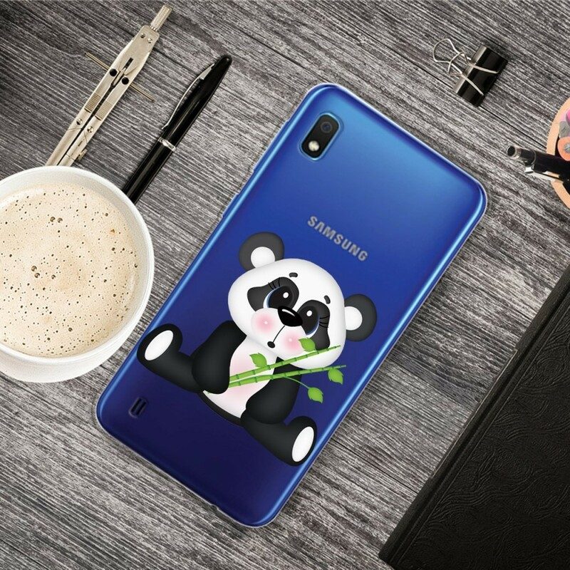 Mobilskal För Samsung Galaxy A10 Transparent Sad Panda