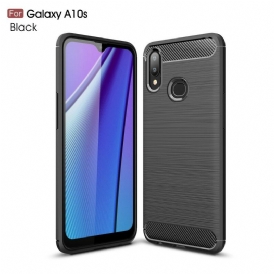 Mobilskal För Samsung Galaxy A10s Borstad Kolfiber