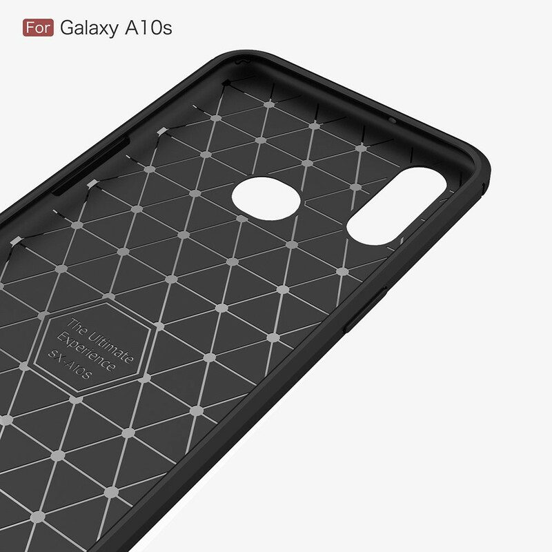 Mobilskal För Samsung Galaxy A10s Borstad Kolfiber