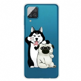 Mobilskal För Samsung Galaxy A12 / M12 Roliga Hundar
