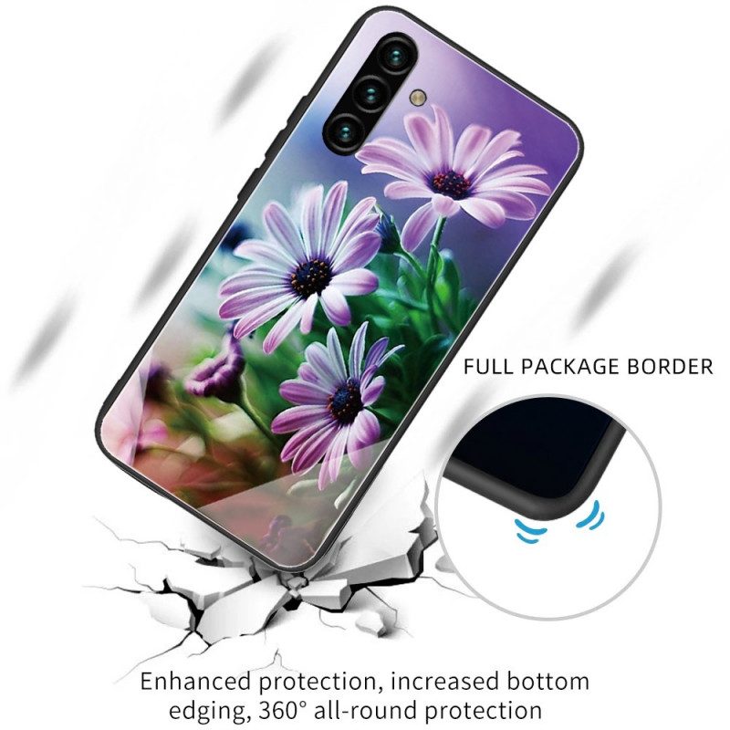 Mobilskal För Samsung Galaxy A13 5G Härdat Glasblommor