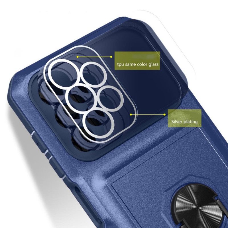 Mobilskal För Samsung Galaxy A13 Korthållare Och Ring-support