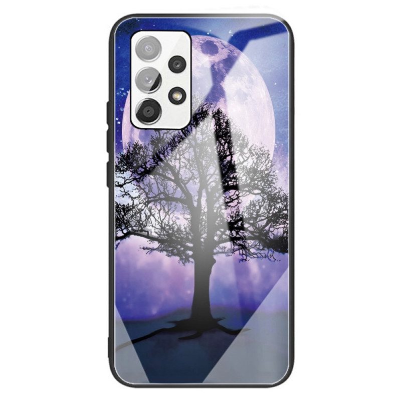 Mobilskal För Samsung Galaxy A13 Träd Av Härdat Glas