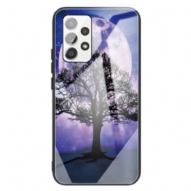 Mobilskal För Samsung Galaxy A13 Träd Av Härdat Glas
