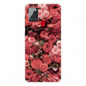 Mobilskal För Samsung Galaxy A21s Intensiva Blommor