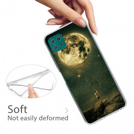 Mobilskal För Samsung Galaxy A22 5G Flexibel Månmänniska