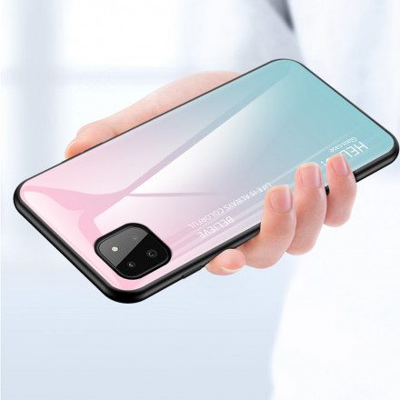 Mobilskal För Samsung Galaxy A22 5G Hej Härdat Glas