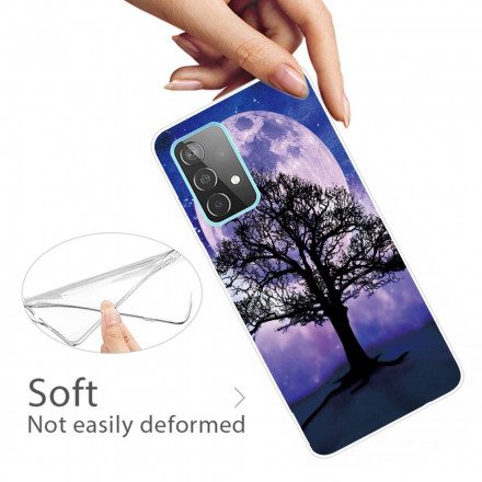 Mobilskal För Samsung Galaxy A32 4G Träd Och Måne