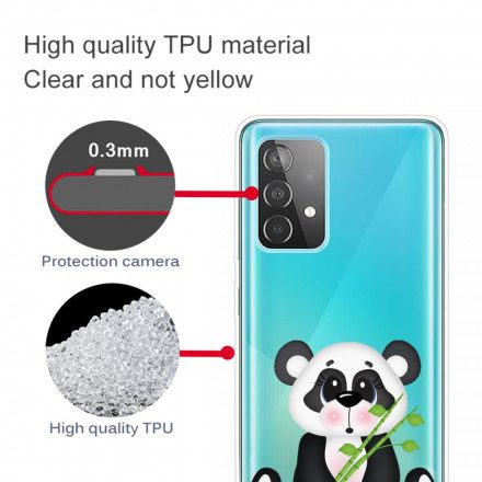 Mobilskal För Samsung Galaxy A32 5G Transparent Sad Panda