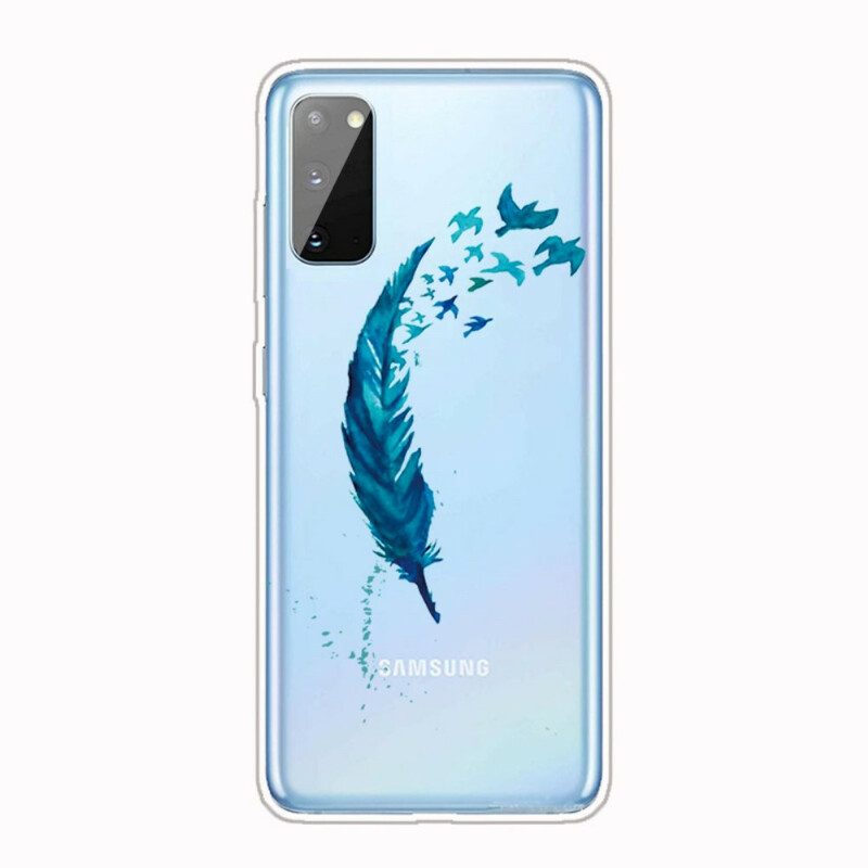 Mobilskal För Samsung Galaxy A41 Vacker Fjäder