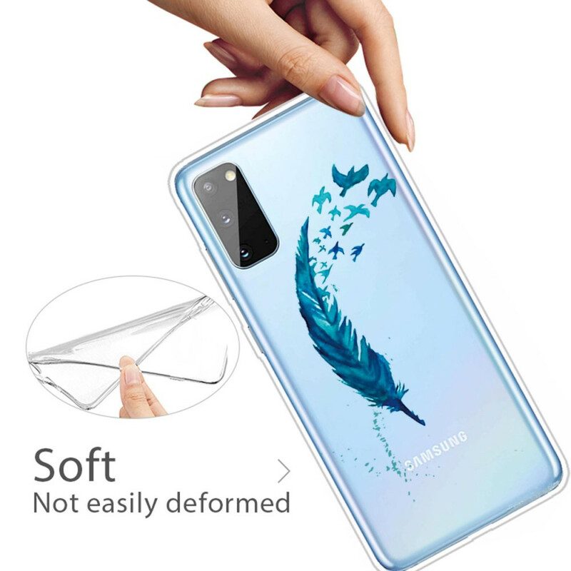 Mobilskal För Samsung Galaxy A41 Vacker Fjäder