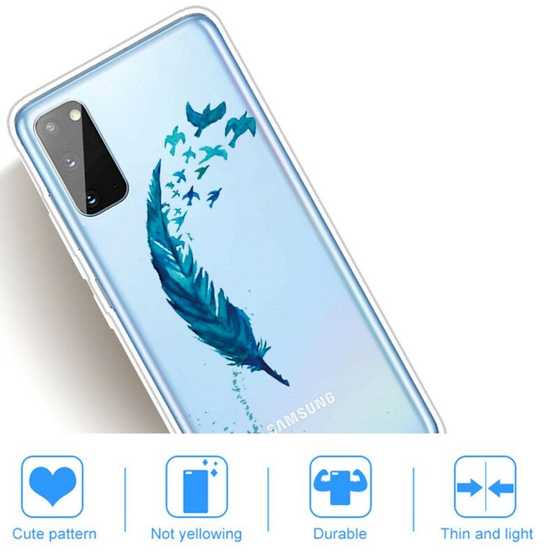 Mobilskal För Samsung Galaxy A41 Vacker Fjäder