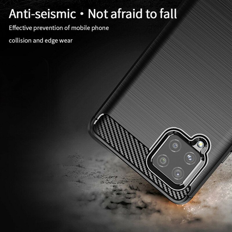 Mobilskal För Samsung Galaxy A42 5G Mofi Borstad Kolfiber