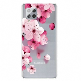 Mobilskal För Samsung Galaxy A42 5G Små Rosa Blommor