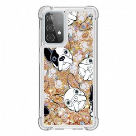 Mobilskal För Samsung Galaxy A52 4G / A52 5G / A52s 5G Herr Glitter Dog