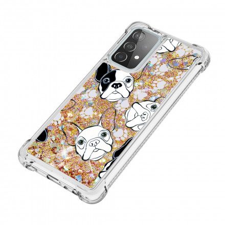 Mobilskal För Samsung Galaxy A52 4G / A52 5G / A52s 5G Herr Glitter Dog