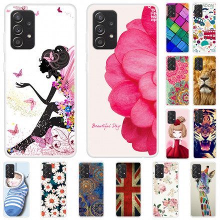 Mobilskal För Samsung Galaxy A52 4G / A52 5G / A52s 5G Manga Lady