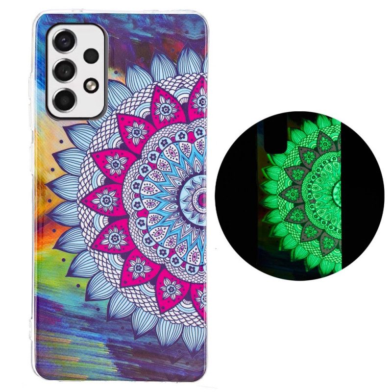 Mobilskal För Samsung Galaxy A53 5G Fluorescerande Färgglada Mandala