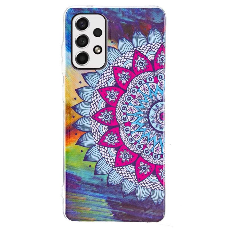 Mobilskal För Samsung Galaxy A53 5G Fluorescerande Färgglada Mandala