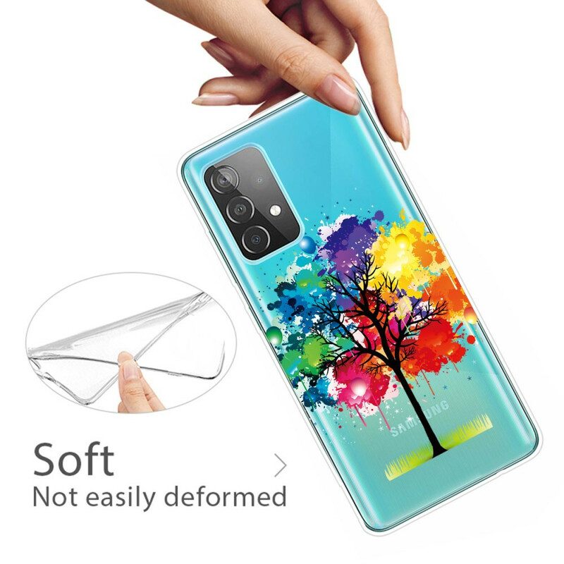 Mobilskal För Samsung Galaxy A72 4G / 5G Akvarellträd Transparent