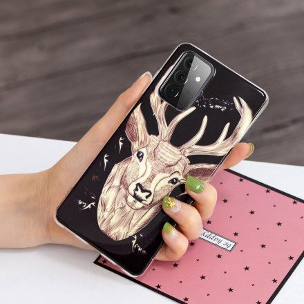 Mobilskal För Samsung Galaxy A72 4G / 5G Fluorescerande Majestic Stag