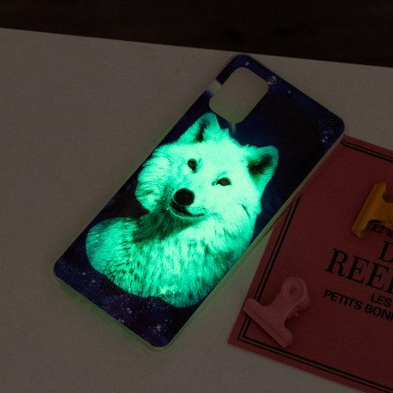 Mobilskal För Samsung Galaxy A72 4G / 5G Fluorescerande Wolf Series