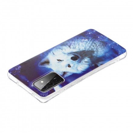 Mobilskal För Samsung Galaxy A72 4G / 5G Fluorescerande Wolf Series