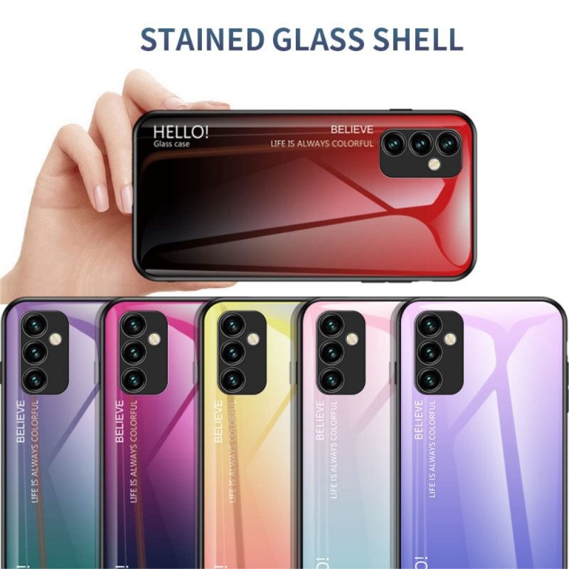 Mobilskal För Samsung Galaxy M23 5G Hej Härdat Glas