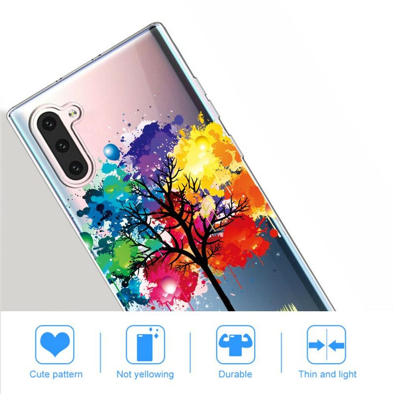 Mobilskal För Samsung Galaxy Note 10 Transparent Akvarellträd