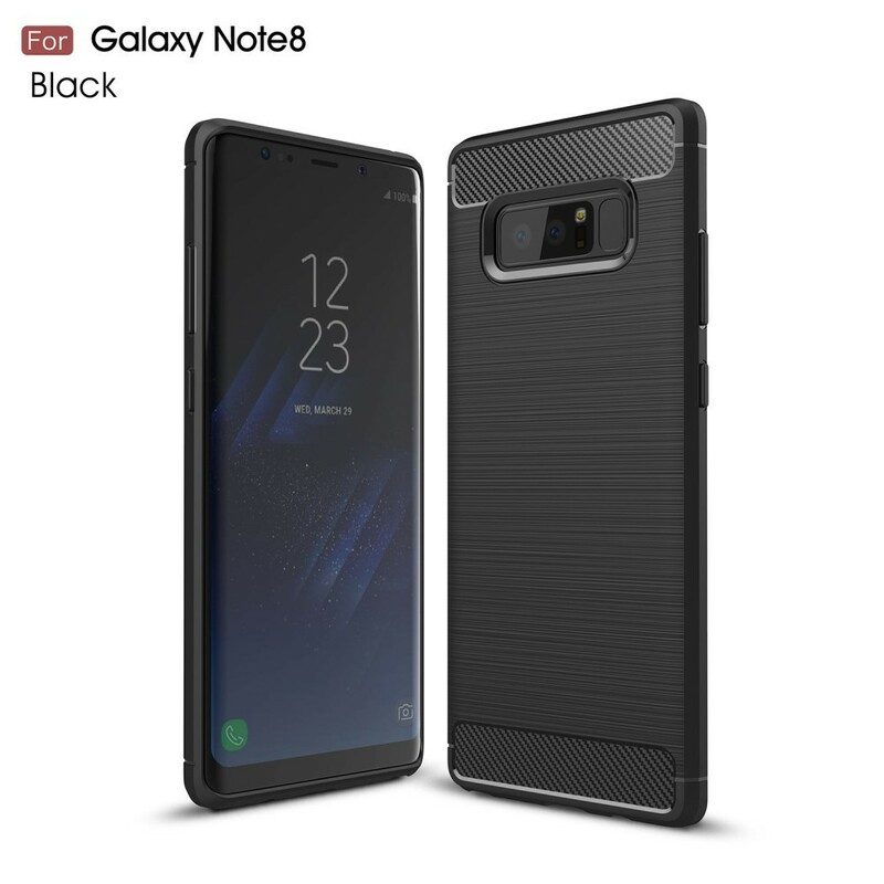 Mobilskal För Samsung Galaxy Note 8 Borstad Kolfiber