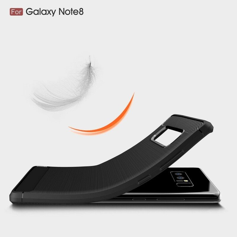 Mobilskal För Samsung Galaxy Note 8 Borstad Kolfiber