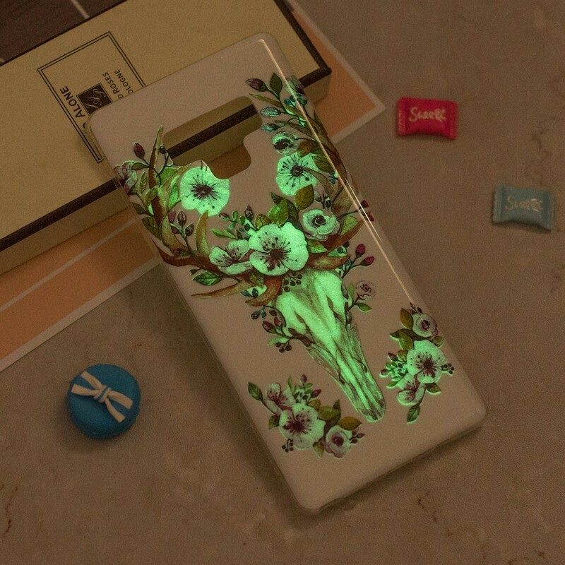 Mobilskal För Samsung Galaxy Note 9 Fluorescerande Blomälg
