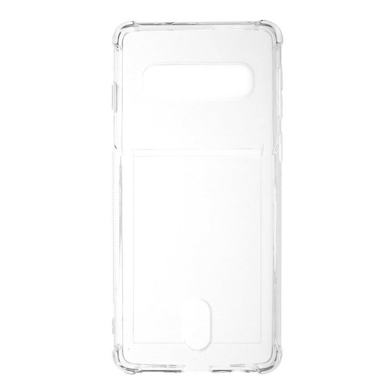 Mobilskal För Samsung Galaxy S10 Transparent Korthållare