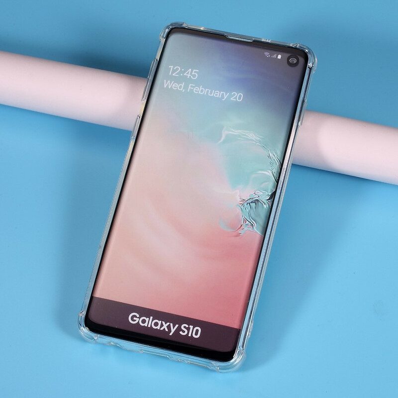 Mobilskal För Samsung Galaxy S10 Transparent Korthållare