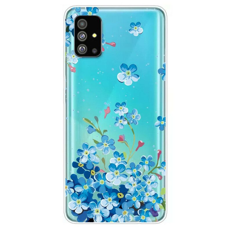 Mobilskal För Samsung Galaxy S20 Blå Blommor