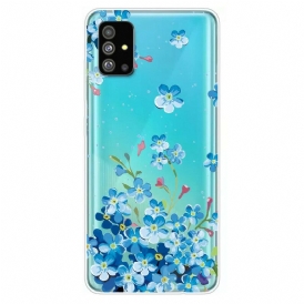 Mobilskal För Samsung Galaxy S20 Blå Blommor
