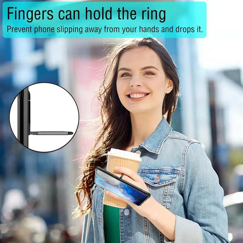 Mobilskal För Samsung Galaxy S20 Plus 4G / 5G Ring Och Kolfiber