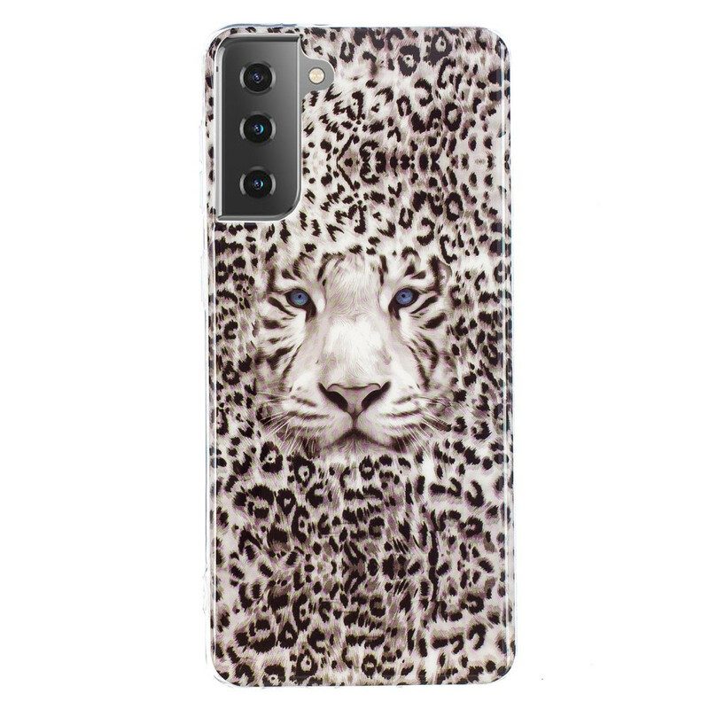 Mobilskal För Samsung Galaxy S21 5G Fluorescerande Leopard