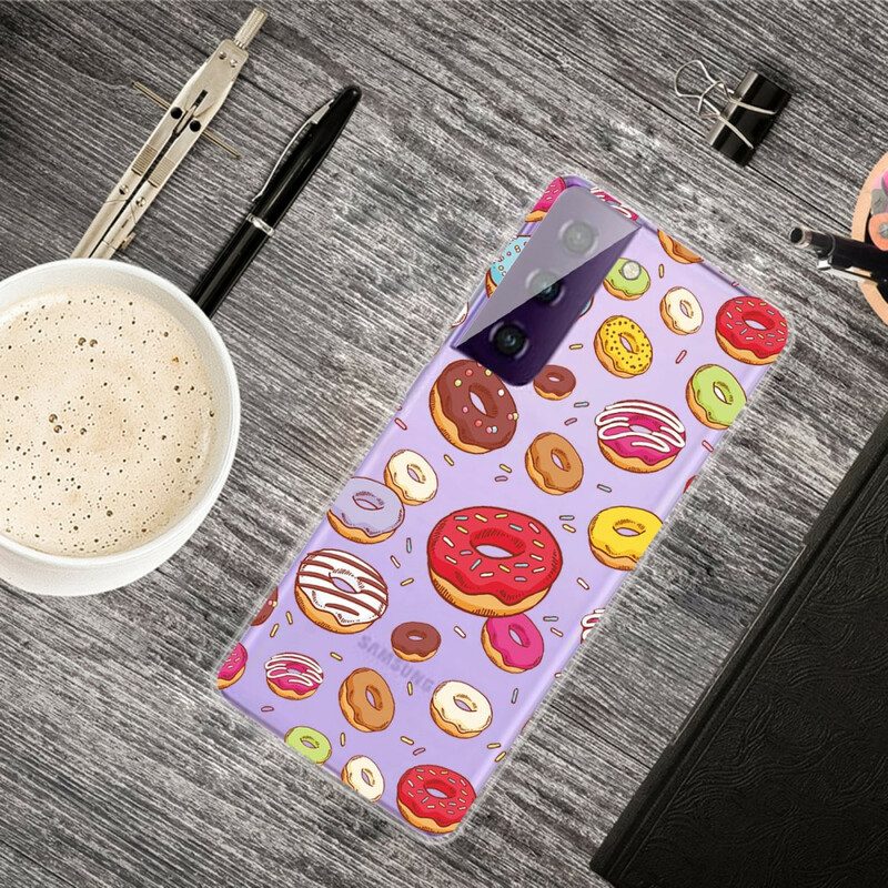 Mobilskal För Samsung Galaxy S21 FE Älskar Donuts