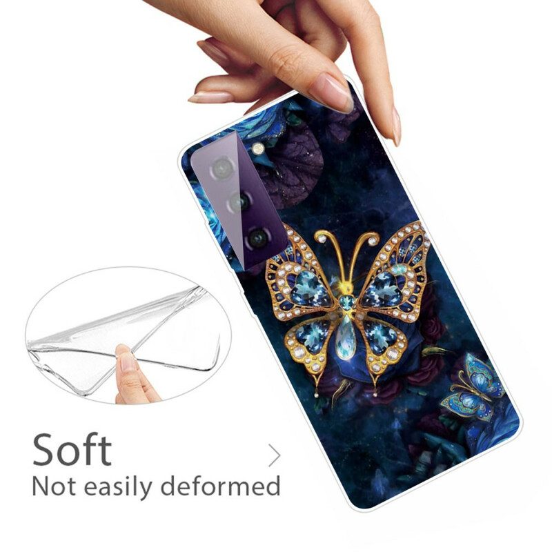 Mobilskal För Samsung Galaxy S21 FE Olika Fjärilar