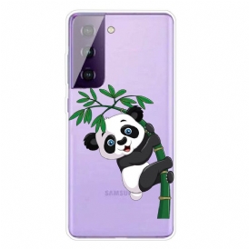 Mobilskal För Samsung Galaxy S21 FE Panda På Bambu